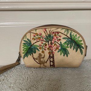 Isabella Fiore beaded monkey clutch wristlet